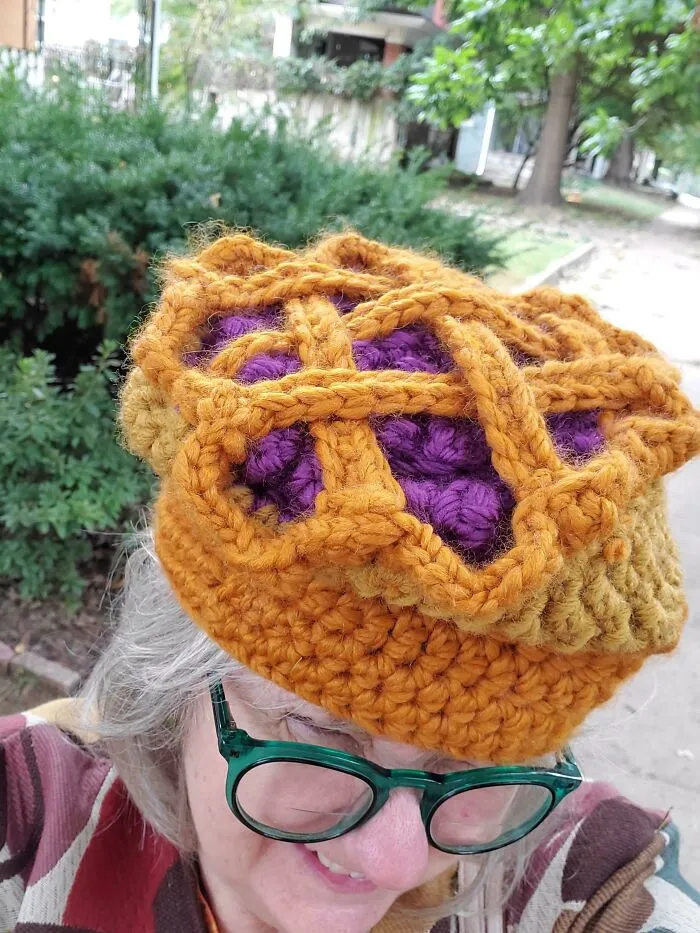 Pie Anyone? I Was Wondering What To Wear On Thanksgiving And Had Some Leftover Yarn. Lol