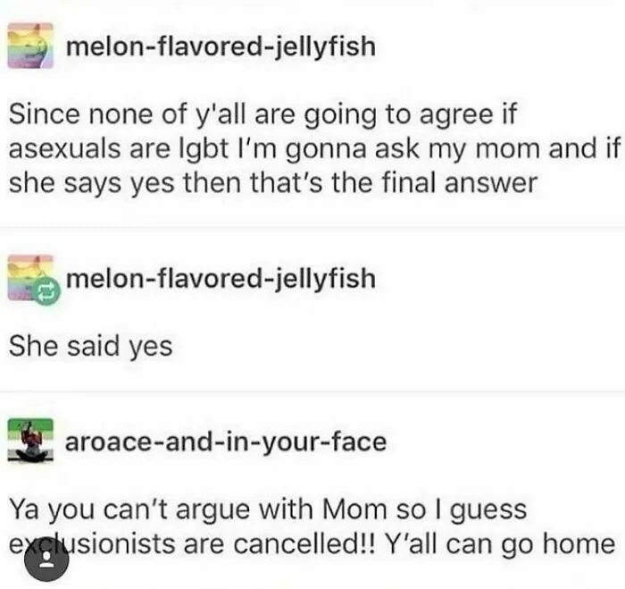 Can't Argue With Mom!