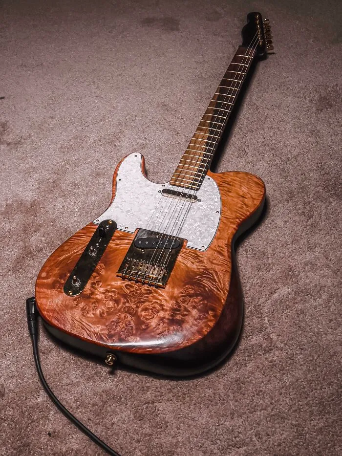 Although An Instrument, This Is My First Guitar I’ve Ever Built. This Was Built With Almost All Hand Tools. Used A Router For The Electronic Cavities And A Drill Press For Any Holes That Needed To Be That Perfect. Thank You For Stopping To Look At It