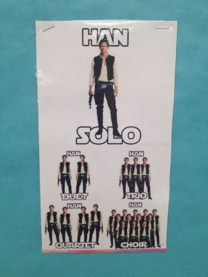 Mi amiga, que es profesora de música, tiene esto colgado en su aula