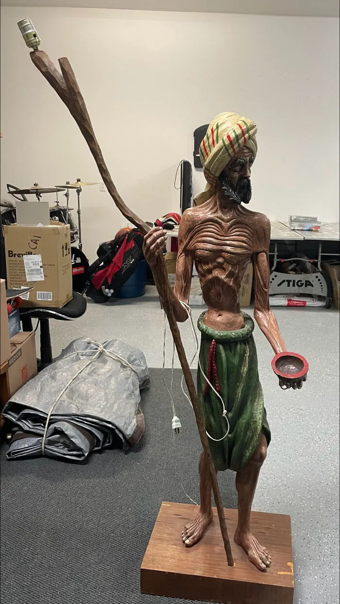 This Is Exactly The Lifesize Starving Beggar Lamp I Was Looking For.