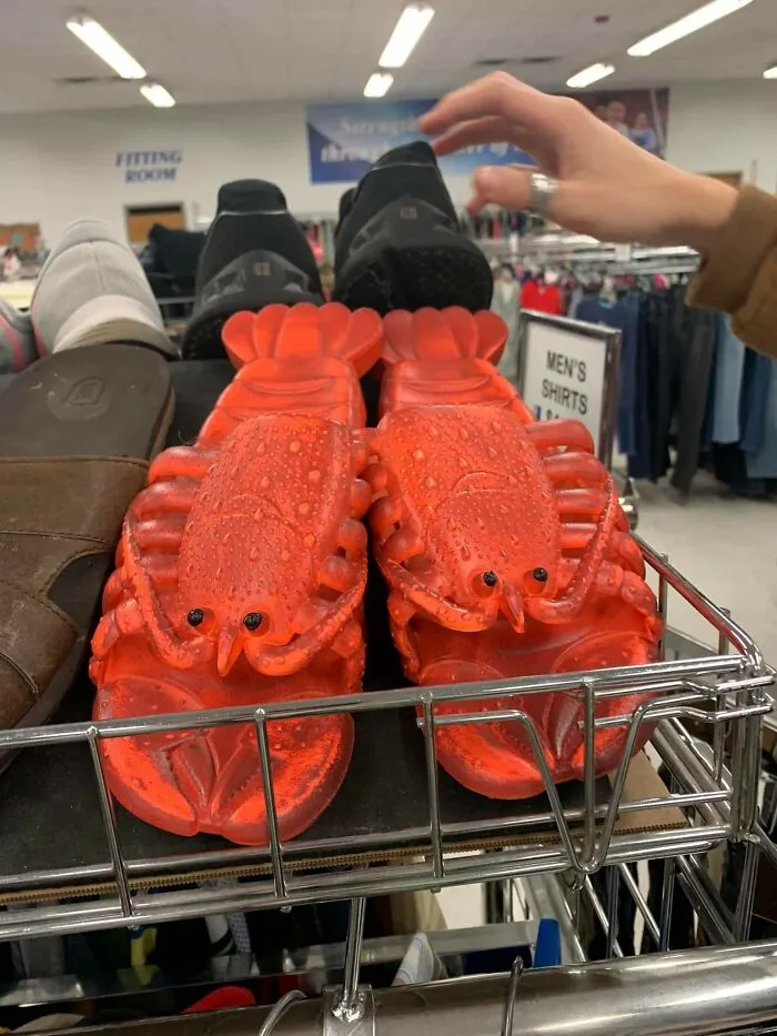 Chanclas de langosta. Fijo que me las pondría
