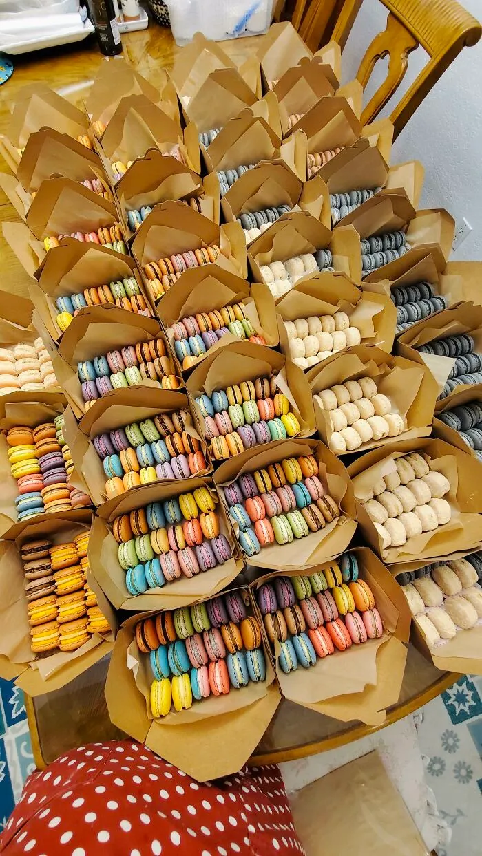 Durante la cuarentena, mi madre comenzó su propio negocio de macarons