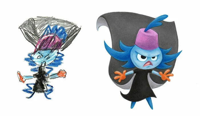 Propuesta del niño artista Alan, fan art de @aaronzenz