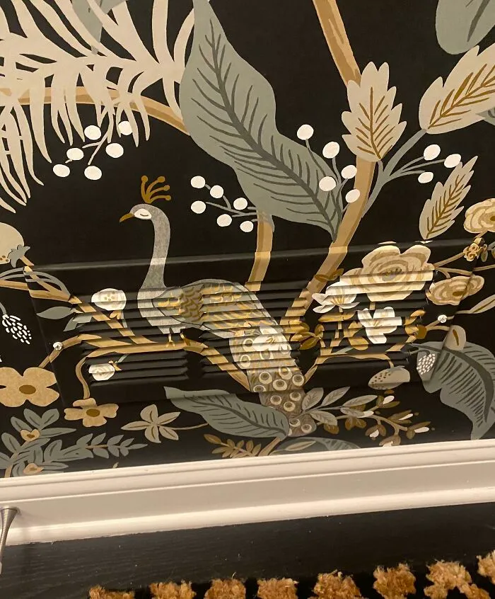 The Way Our Wallpaper Installer Covered The Vent