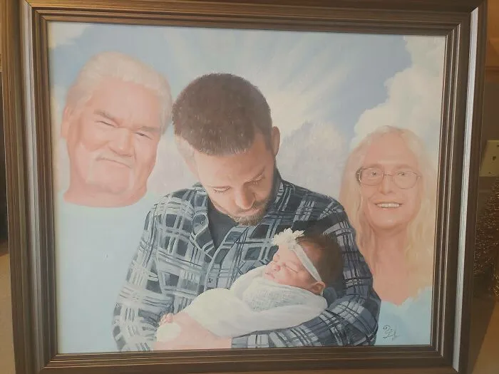 Both My Parents Passed Before My Daughter Was Born. My Wife Gave Me This Painting For Christmas