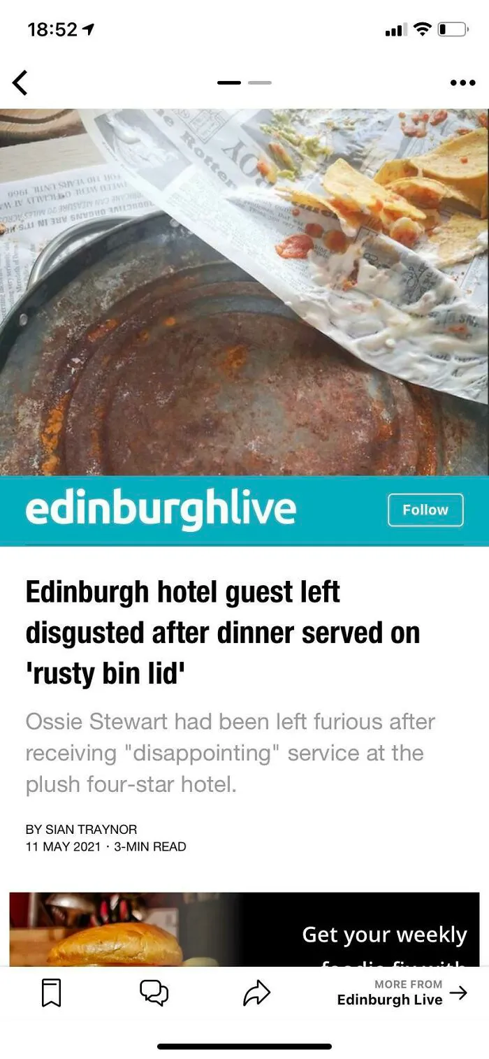 Nachos On A Rusty Bin Lid