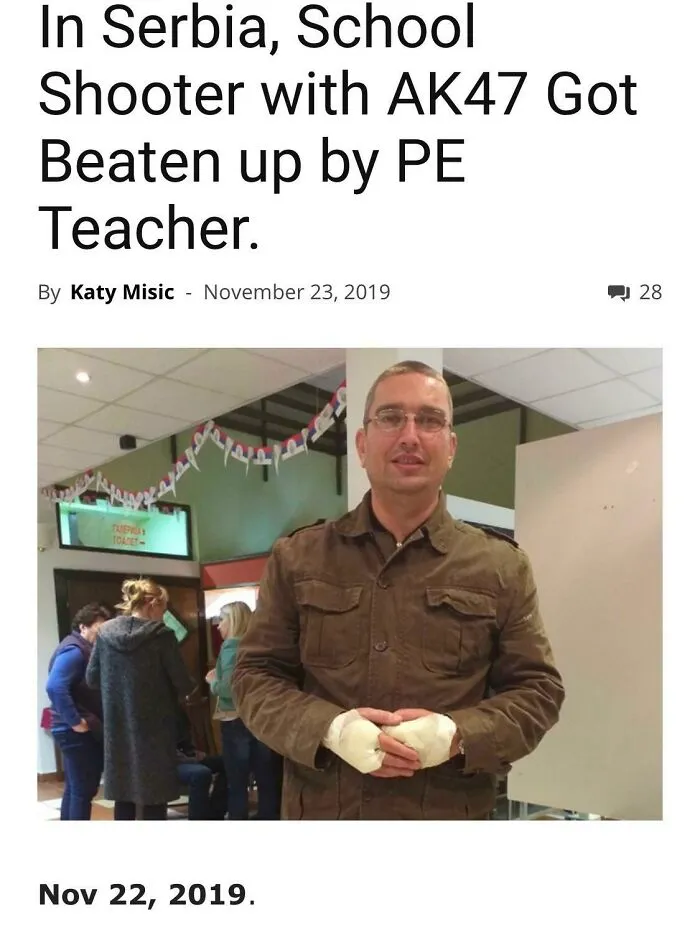 The Amount Of Courage This Man Has