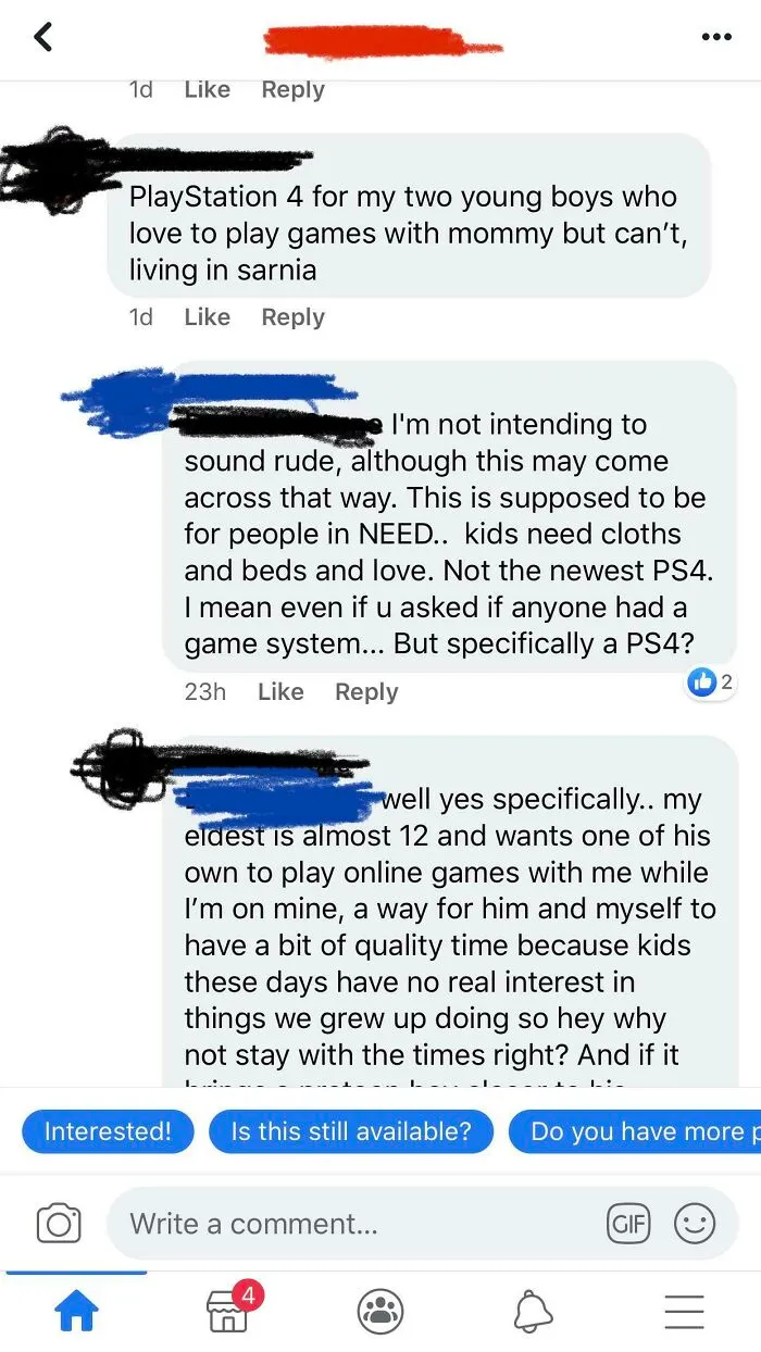 This Was On A Post About Giving Free Stuff For People In Need For Christmas