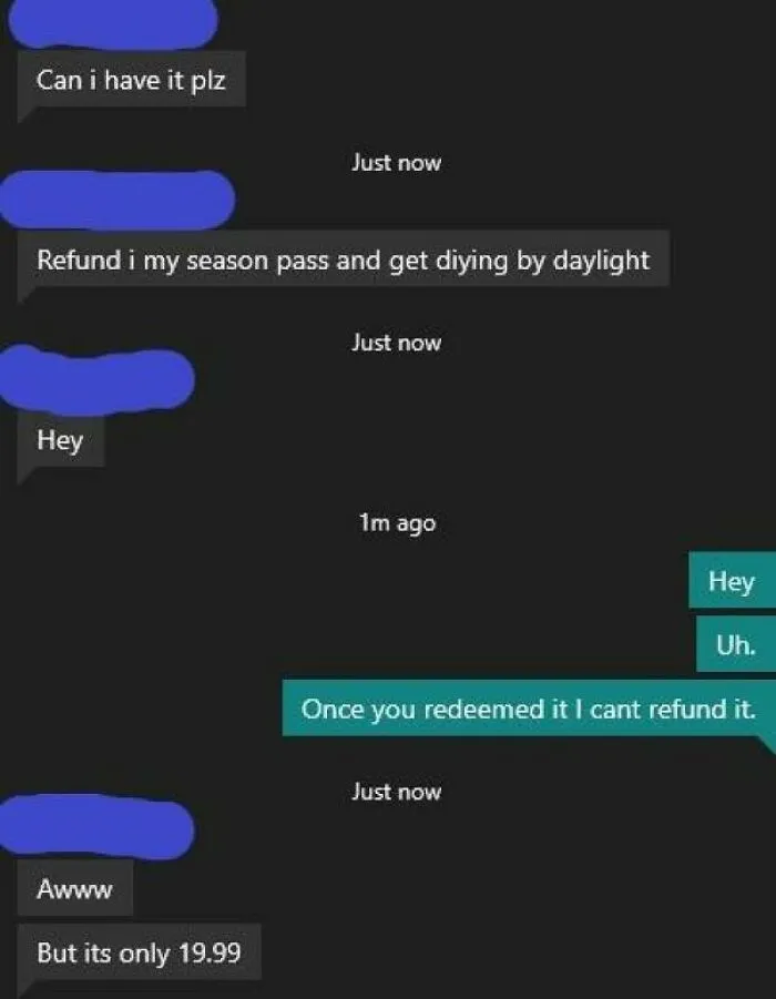 I Bought A Friend A Season Pass As A Late Christmas Gift, A Day Later Wants Me To Get A Refund And Buy Him Something Else