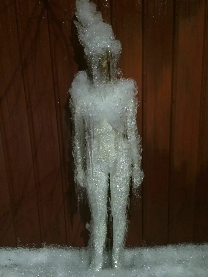 Mannequin Stored Under Leaky Gutter