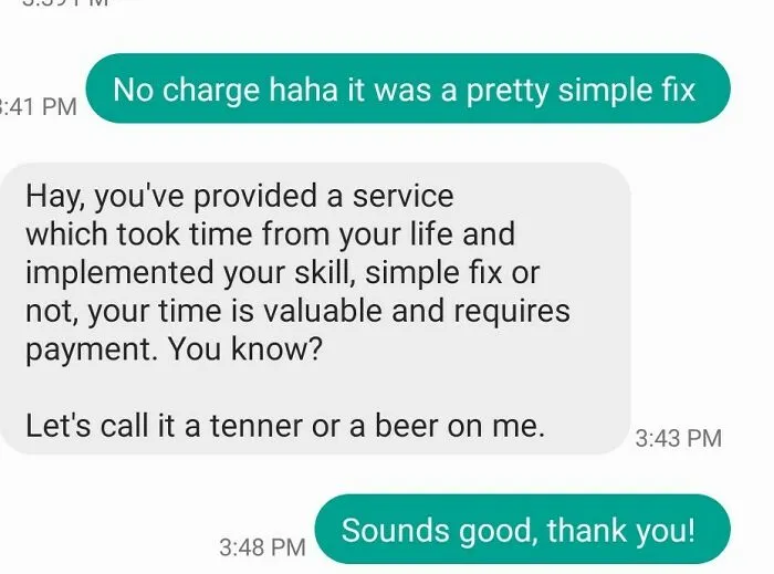 My Friend, The Polar Opposite Of A Choosing Beggar