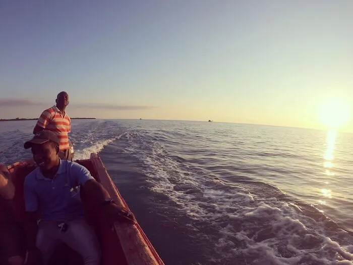 Water Taxi Back From Floyd's Pelican Bar In Jamaica. Best Day.