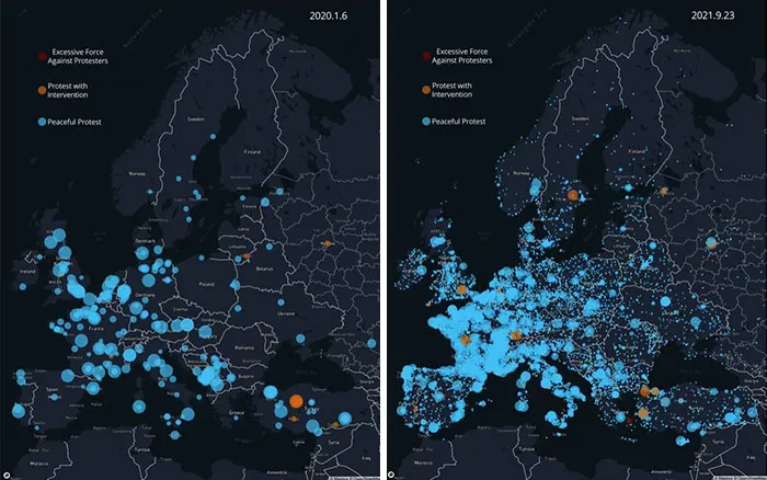 Europe: Protests: 2020-2021