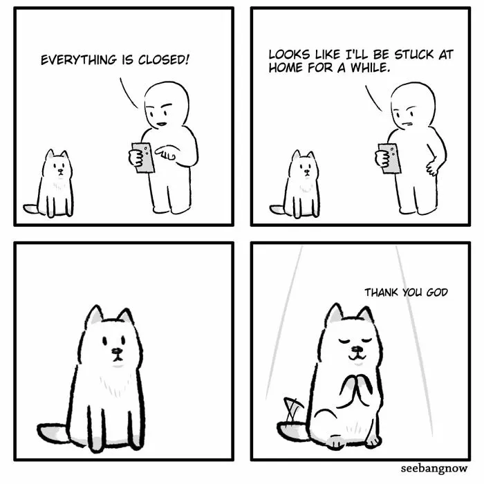 30 Comics That Show What Living With A Dog Is Really Like, By Xibang