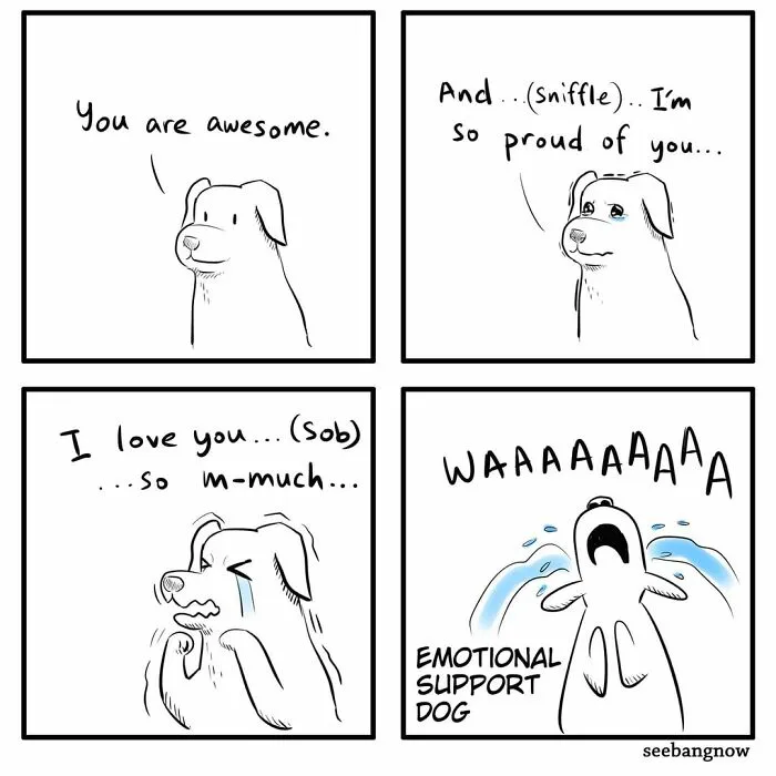 30 Comics That Show What Living With A Dog Is Really Like, By Xibang