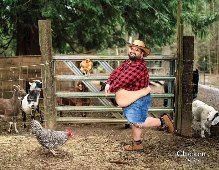 "Chicken Daddies" Calendar Features Men Posing With Chickens And Here Are 25 Of Their Best Shots