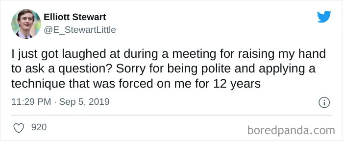 Tweet: Raising The Hand
