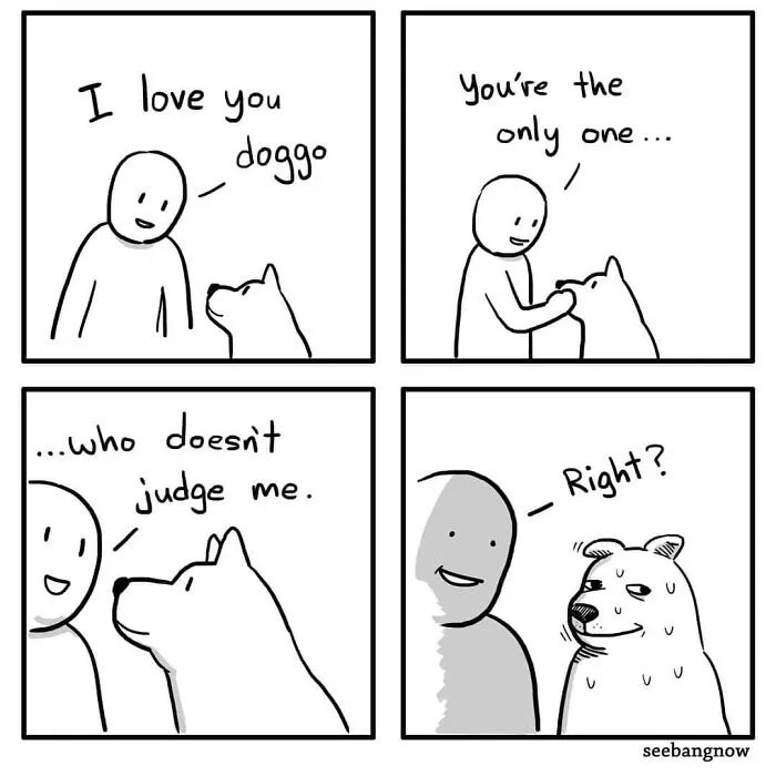 30 Comics That Show What Living With A Dog Is Really Like, By Xibang