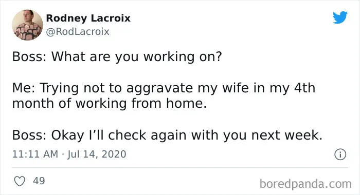 35 Hilarious Tweets That Show What People Learned About Their Partners While Working From Home