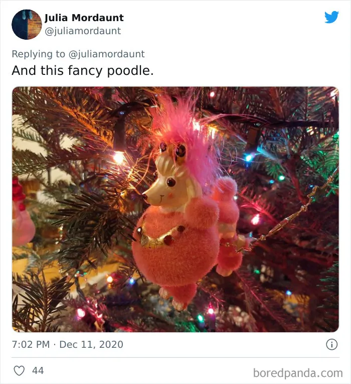 Mom And Daughter Have Been Exchanging The Ugliest Ornaments For Christmas And Their Tree Is Getting More Hilarious Each Year (23 Pics)
