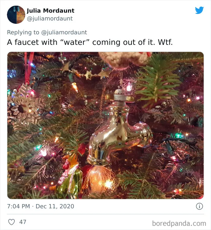 Mom And Daughter Have Been Exchanging The Ugliest Ornaments For Christmas And Their Tree Is Getting More Hilarious Each Year (23 Pics)