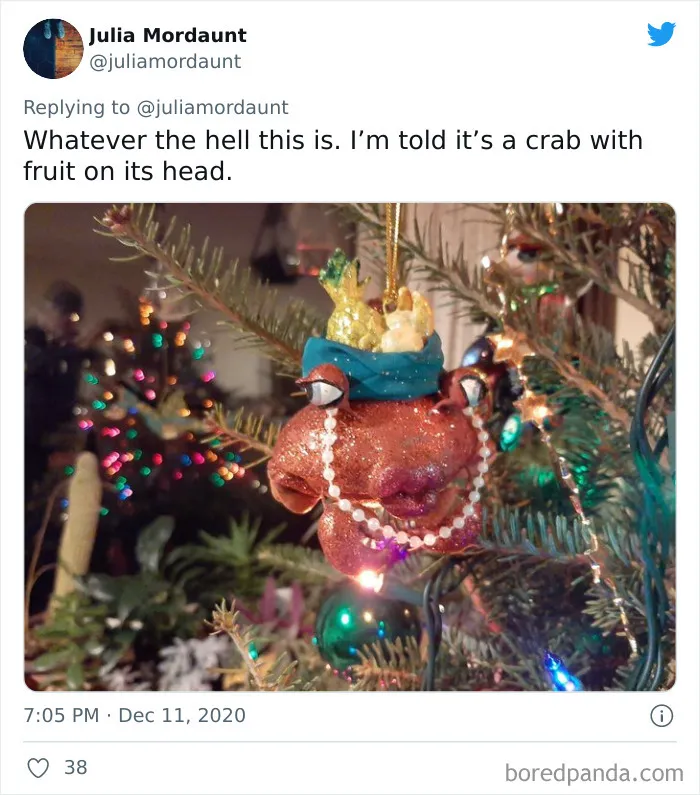 Mom And Daughter Have Been Exchanging The Ugliest Ornaments For Christmas And Their Tree Is Getting More Hilarious Each Year (23 Pics)