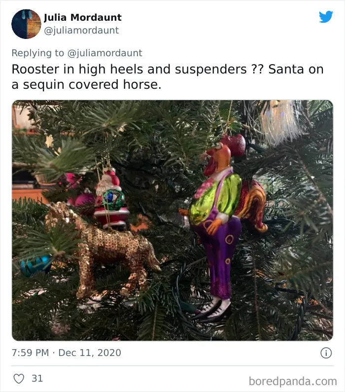 Mom And Daughter Have Been Exchanging The Ugliest Ornaments For Christmas And Their Tree Is Getting More Hilarious Each Year (23 Pics)