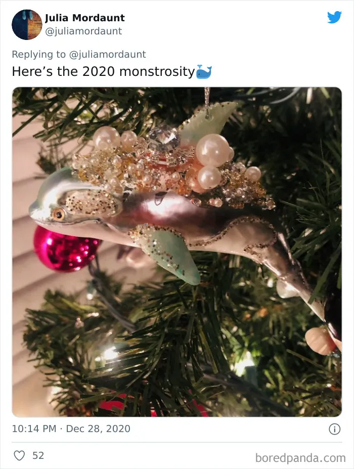 Mom And Daughter Have Been Exchanging The Ugliest Ornaments For Christmas And Their Tree Is Getting More Hilarious Each Year (23 Pics)