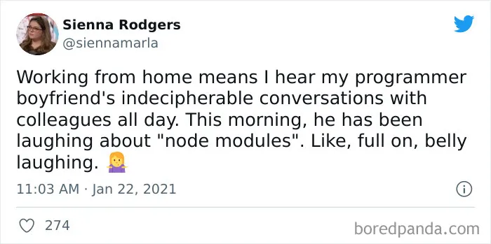 35 Hilarious Tweets That Show What People Learned About Their Partners While Working From Home