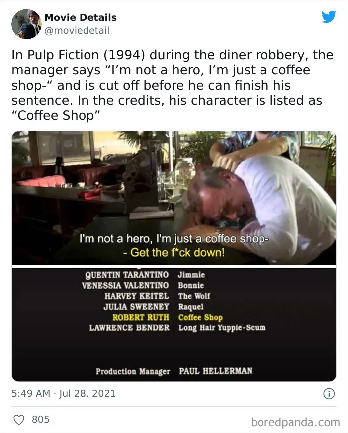 35 Obscure Movie Easter Eggs That You Might Have Missed, As Shared On This Twitter Account