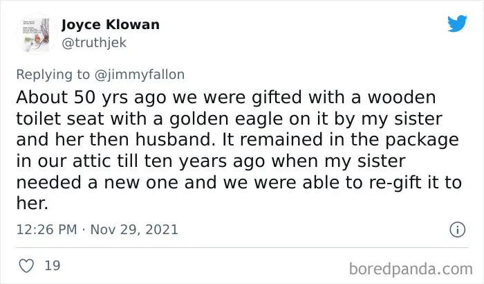 30 Of The Worst Gifts People Ever Received, As Shared For Jimmy Fallon’s Challenge