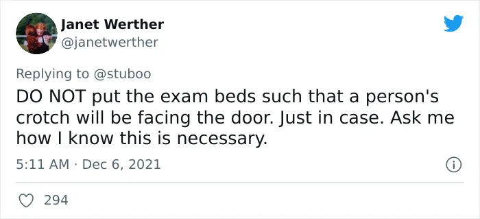 Gynecologist Is Opening His Own Practice And Asked Twitter To Tell Him What He Should Include In His Office And People Gave These 40 Suggestions