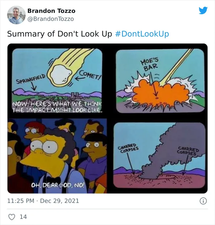 People Are Amused By These 30 Spot-On Reactions To Netflix’ New Film “Don’t Look Up”