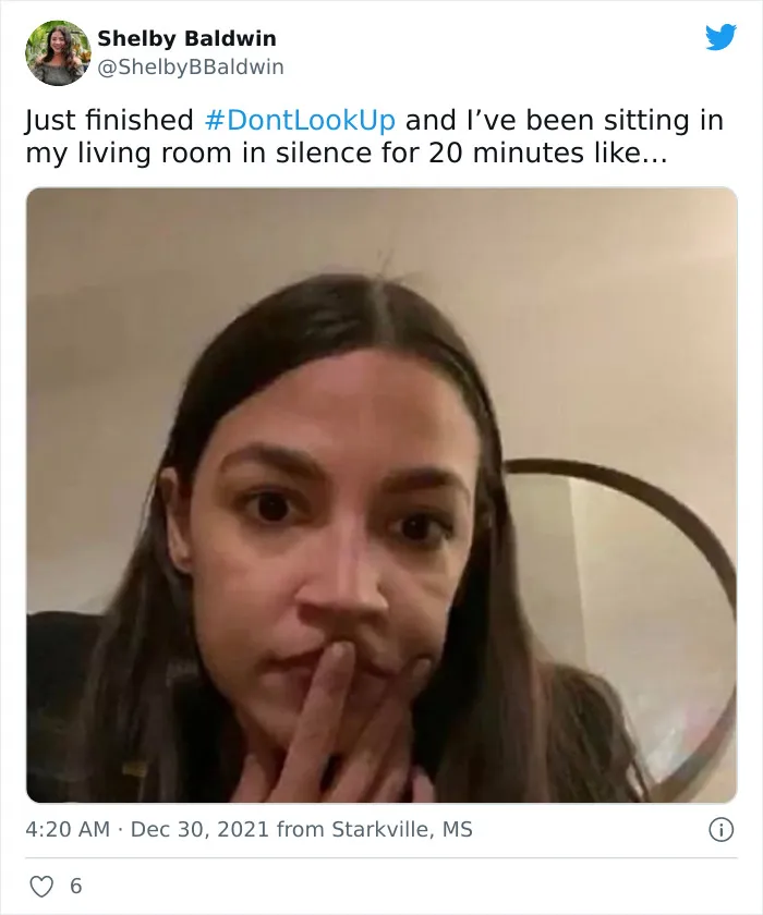 People Are Amused By These 30 Spot-On Reactions To Netflix’ New Film “Don’t Look Up”