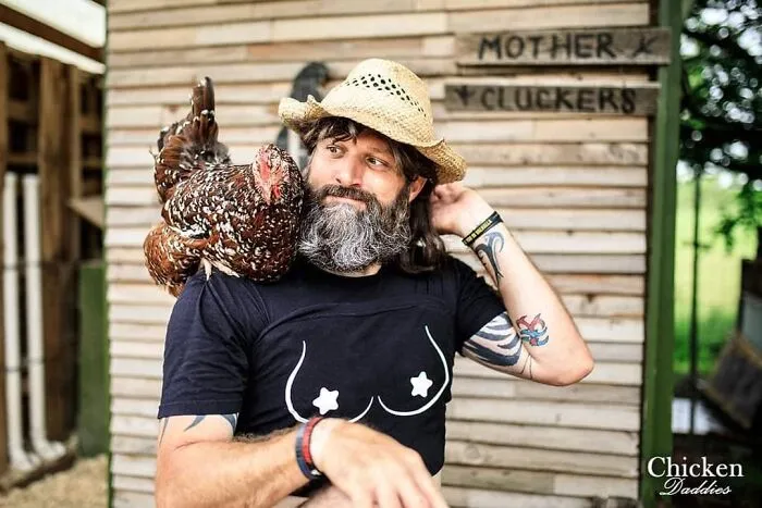 "Chicken Daddies" Calendar Features Men Posing With Chickens And Here Are 25 Of Their Best Shots