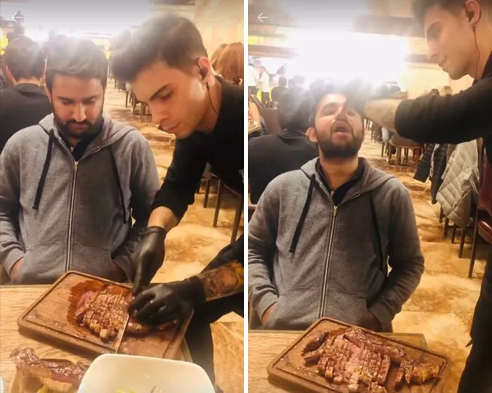 Por favor, dame de comer también