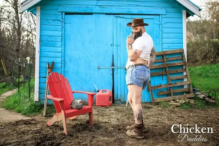 "Chicken Daddies" Calendar Features Men Posing With Chickens And Here Are 25 Of Their Best Shots