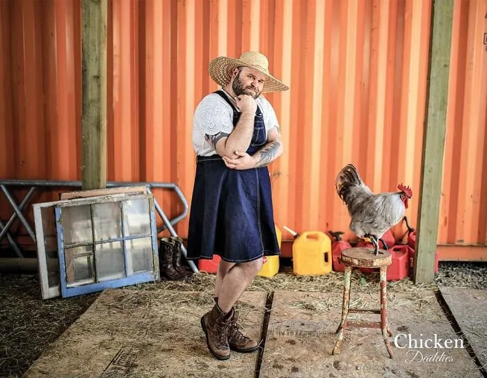 "Chicken Daddies" Calendar Features Men Posing With Chickens And Here Are 25 Of Their Best Shots