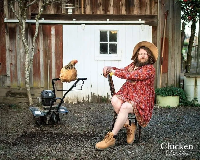 "Chicken Daddies" Calendar Features Men Posing With Chickens And Here Are 25 Of Their Best Shots