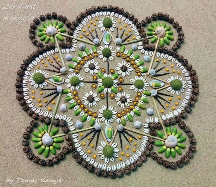 Land Art Mandala Compositions By Tamas Kanya