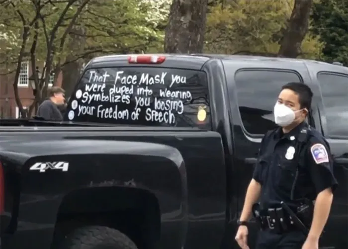 In Annapolis. The Look On The Cops Face