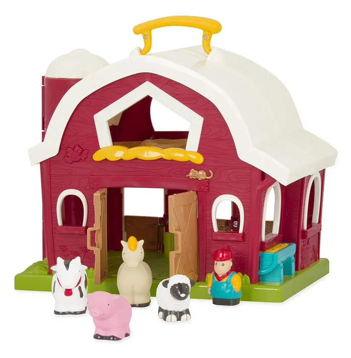 Big Red Barn Animal Farm Playset