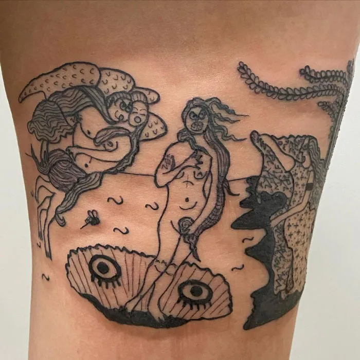 Esta tatuadora es conocida por no saber dibujar y por eso a la gente le gustan tanto sus diseños (32 fotos)