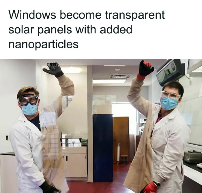 Ordinary Glass Panels Can Act As Solar Panels When A Layer Of Nanoparticles Is Sandwiched Between Two Panes. This Could Help Us Take Advantage Of Solar Energy In Cities Where Space For Solar Panels May Be Limited⁠