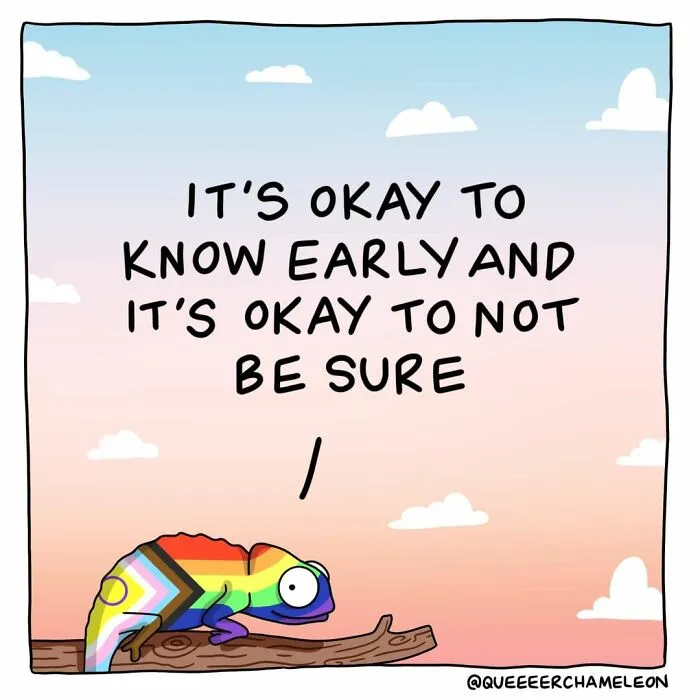 Artist Creates Queer Chameleon Comics Where The Characters Talk About Their Sexualities And Identities (26 Pics)