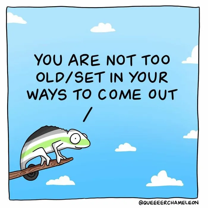 Artist Creates Queer Chameleon Comics Where The Characters Talk About Their Sexualities And Identities (26 Pics)