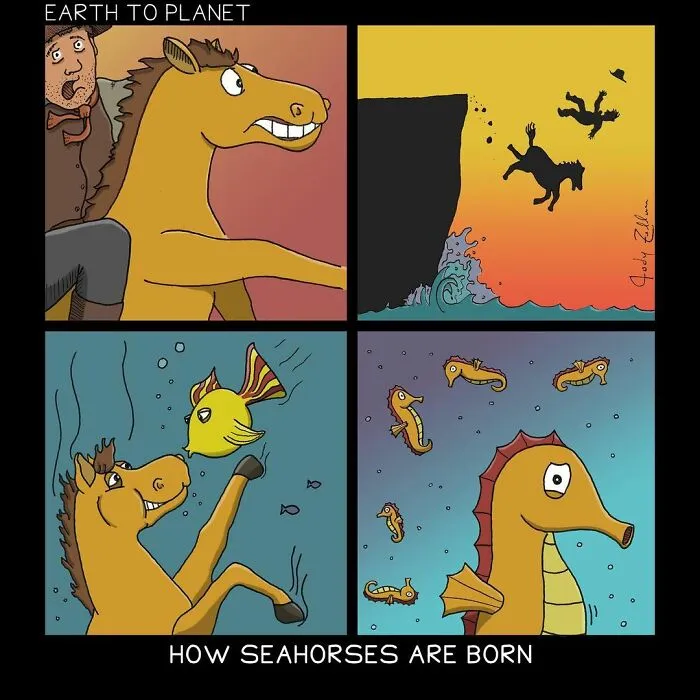 This Artist Makes Comics About Absurd And Fun Situations That Might Make You Laugh (40 Pics)