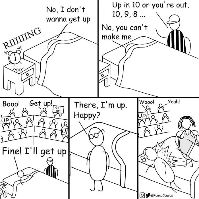 Artist Makes Silly-Looking Comics With Unexpected Twists On Everyday Situations (30 Pics)