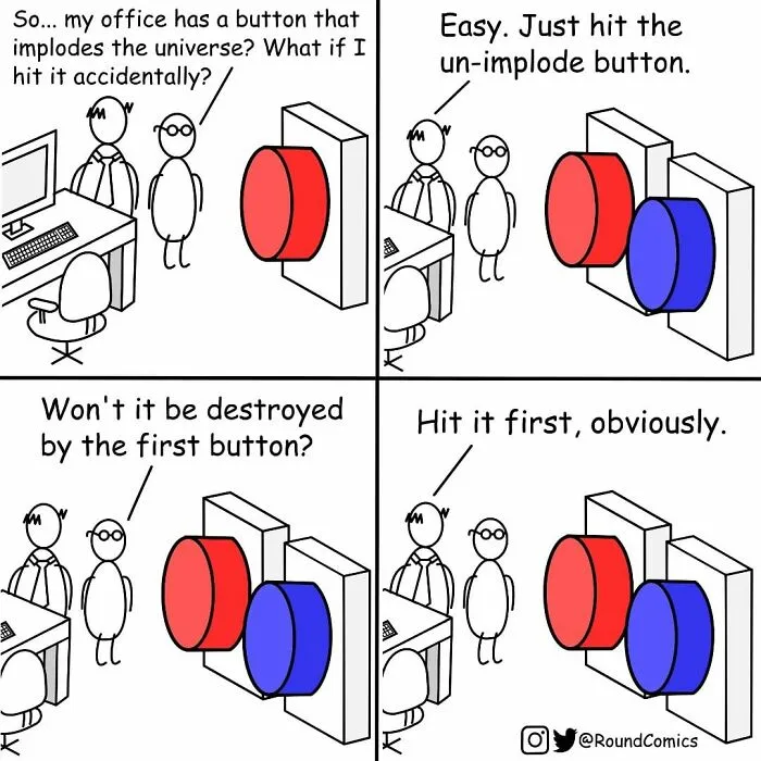 Artist Makes Silly-Looking Comics With Unexpected Twists On Everyday Situations (30 Pics)